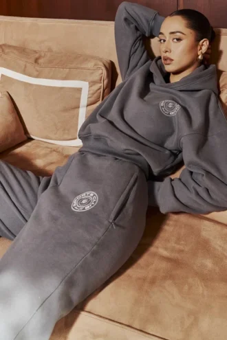 Coast Slate Fleece Back Jogging Trousers