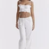 Federica White Broderie Anglais Bralette Top