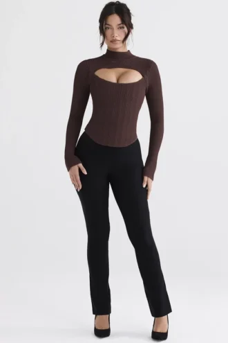 Georgina Cocoa Knitted Corset