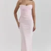 Giuliana Ballerina Pink Satin Maxi Skirt