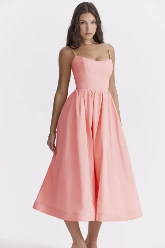 Lolita Apricot Corset Sundress