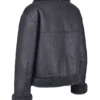 Madden Grey Vegan Shearling Aviator Jacket Madden Grey Vegan Shearling Aviator Jacket