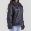 Madden Grey Vegan Shearling Aviator Jacket Madden Grey Vegan Shearling Aviator Jacket