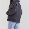 Madden Grey Vegan Shearling Aviator Jacket Madden Grey Vegan Shearling Aviator Jacket