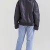 Madden Grey Vegan Shearling Aviator Jacket Madden Grey Vegan Shearling Aviator Jacket