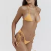 Tropez Light Orange Halter Neck Bikini Top
